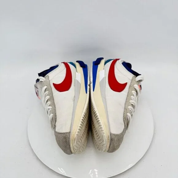 Nike Sacai Zoom Cortez Men Size 11 DQ0581-100 White University Red Training Shoe - Picture 7 of 11